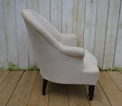 Antique French Napoleon III Tub Chair - Image 5