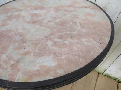 Antique French Marble Top Bistro Table - Image 5