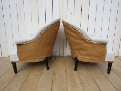 Pair Of Antique French Napoleon III Tub Armchairs - Image 5