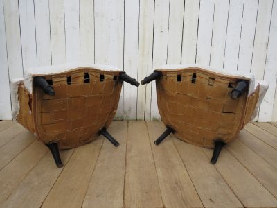 Pair Of Antique French Napoleon III Tub Armchairs - Image 8