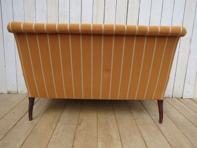 Antique French Napoleon III Scroll Top Sofa - Image 4