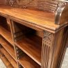 Impressive Large Anglo Indian Mahogany Open Bookcase - Image 9
