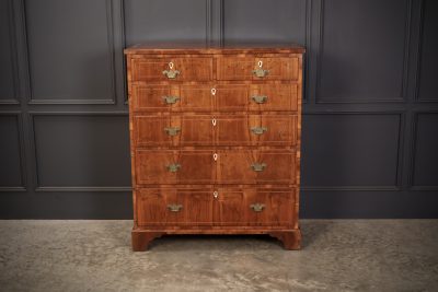 George III Walnut Chest of Drawers - Image 4