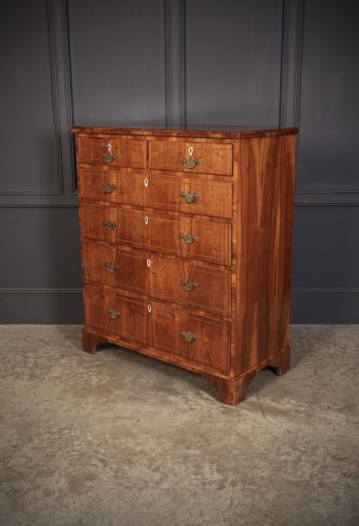 George III Walnut Chest of Drawers - Image 6