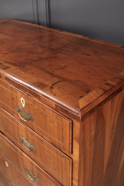 George III Walnut Chest of Drawers - Image 7