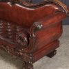 Large Rosewood Leather Sofa - Image 13