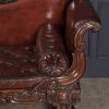 Large Rosewood Leather Sofa - Image 7
