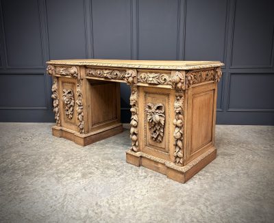 Large Victorian Carved Oak Sideboard - Image 2
