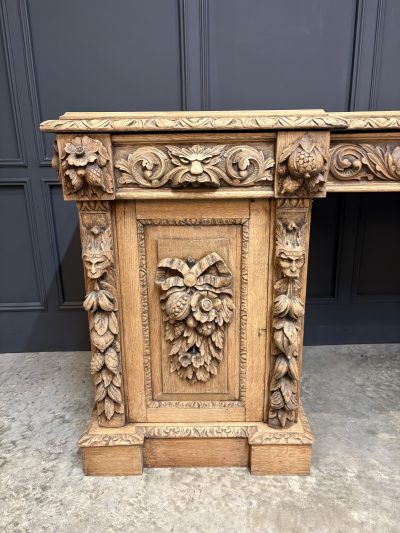 Large Victorian Carved Oak Sideboard - Image 11