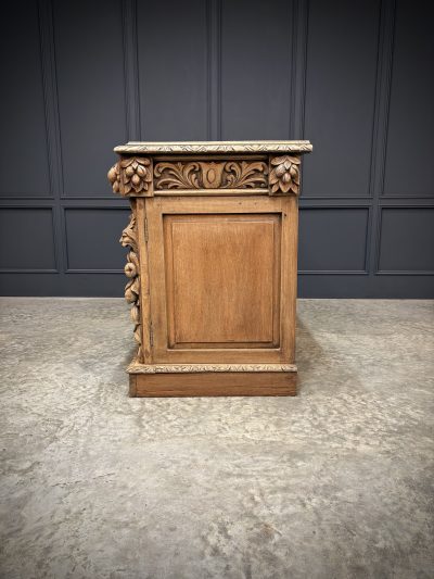 Large Victorian Carved Oak Sideboard - Image 3
