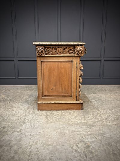 Large Victorian Carved Oak Sideboard - Image 5