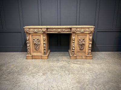 Large Victorian Carved Oak Sideboard - Image 6