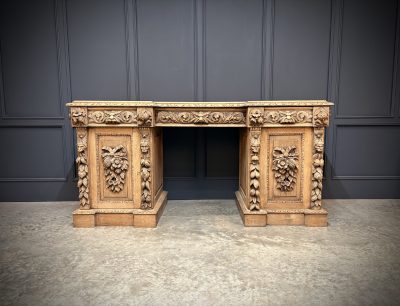 Large Victorian Carved Oak Sideboard - Image 7