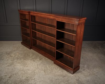 Victorian Mahogany Open Bookcase - Image 4