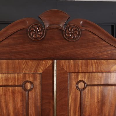 Late Regency Mahogany Linen Press - Image 7