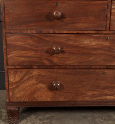 Late Regency Mahogany Linen Press - Image 10