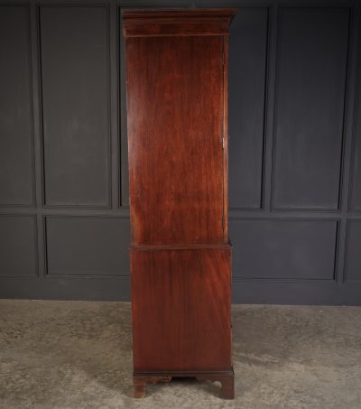 Marquetry Inlaid Mahogany Linen Press - Image 12