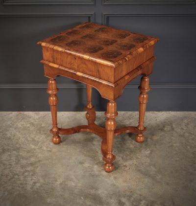 Oyster Walnut Box On Stand - Image 5