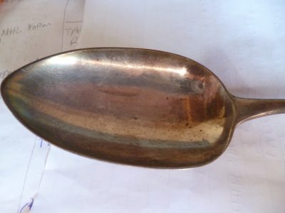 SILVER GEORGIAN BASTING SPOON  1809 WILL EATON  29 CM  120 GRAMS  [FREE POST] - Image 2