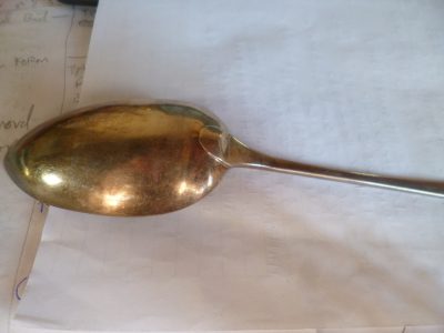 SILVER GEORGIAN BASTING SPOON  1809 WILL EATON  29 CM  120 GRAMS  [FREE POST] - Image 5