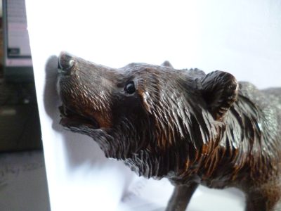 CARVED WOODEN HUMP BACKED BEAR BARVARIAN 20 CM PERFECT CIRCA 1890 - Image 3