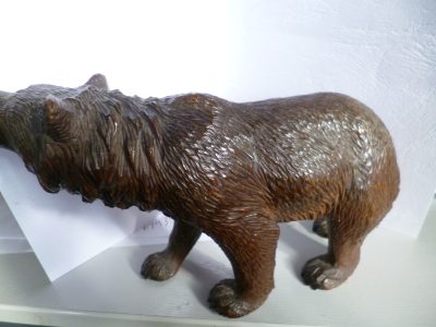 CARVED WOODEN HUMP BACKED BEAR BARVARIAN 20 CM PERFECT CIRCA 1890 - Image 4
