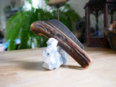 Antique 19th Century French Pruning Knife, Antler Handle - Image 7