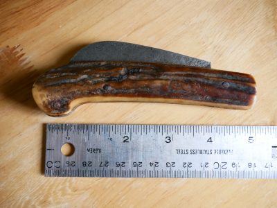Antique 19th Century French Pruning Knife, Antler Handle - Image 6