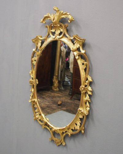 Carved Giltwood Mirror in the Style of Robert Adam - Image 2