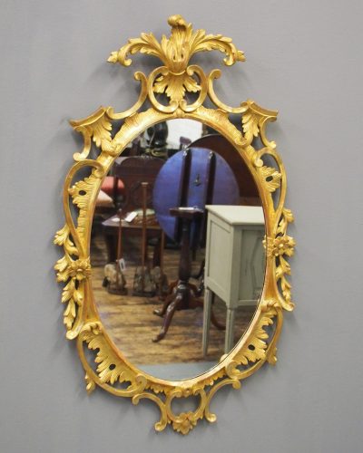 Carved Giltwood Mirror in the Style of Robert Adam - Image 3
