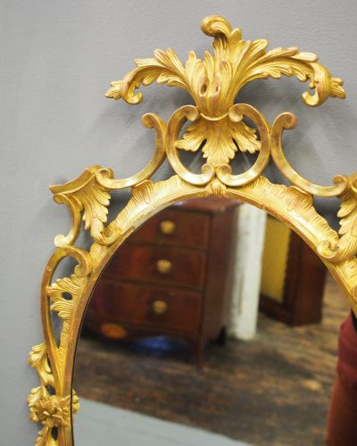 Carved Giltwood Mirror in the Style of Robert Adam - Image 5