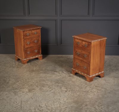 Pair of Walnut Bedside Chests - Image 2