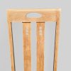 Pair of 1970s Mackintosh Style Oak Chairs – Light Oak & Striped Upholstery - Image 15