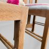 Pair of 1970s Mackintosh Style Oak Chairs – Light Oak & Striped Upholstery - Image 11