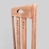 Pair of 1970s Mackintosh Style Oak Chairs – Light Oak & Striped Upholstery - Image 8