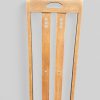 Pair of 1970s Mackintosh Style Oak Chairs – Light Oak & Striped Upholstery - Image 3