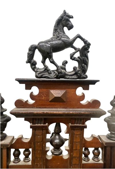 Fabulous Carved case Vienna Wall clock – ca1900 - Image 7