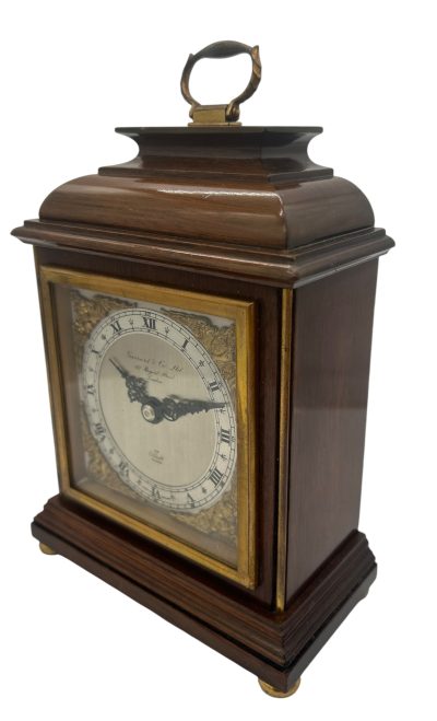Lovely Elliot Walnut case Mantel Clock – 8 day garrard movement clock - Image 11