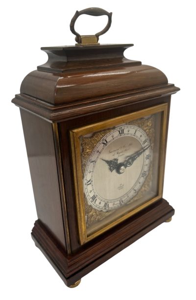Lovely Elliot Walnut case Mantel Clock – 8 day garrard movement clock - Image 12