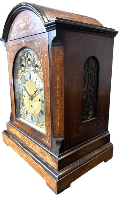 Fabulous English Triple Fusee Musical Bracket Clock – 8 Day musical Clock - Image 7