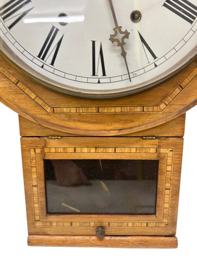 Wonderful American Drop Dial Wall clock – ca1900 - Image 10