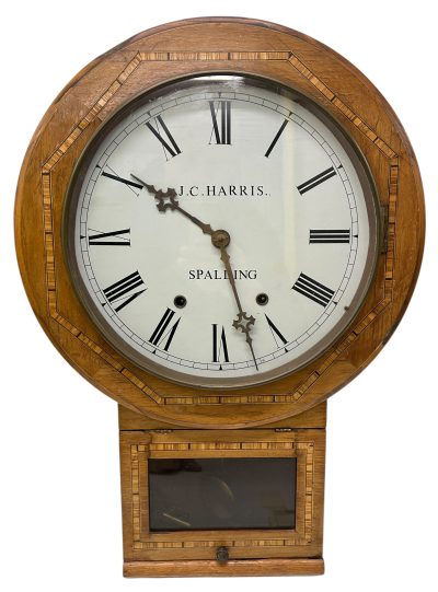 Wonderful American Drop Dial Wall clock – ca1900 - Image 9