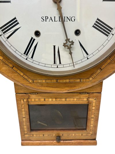 Wonderful American Drop Dial Wall clock – ca1900 - Image 3