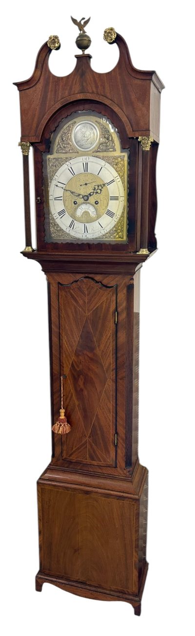 Fabulous “Plymouth Dock Banks” Longcase Clock – ca1810 - Image 4