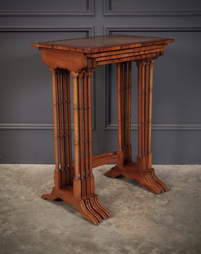 Superb Regency Satinwood Nest of Four Tables, Circa 1810 - Image 3