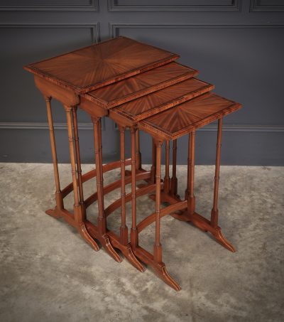 Superb Regency Satinwood Nest of Four Tables, Circa 1810 - Image 4