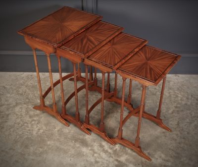 Superb Regency Satinwood Nest of Four Tables, Circa 1810 - Image 5