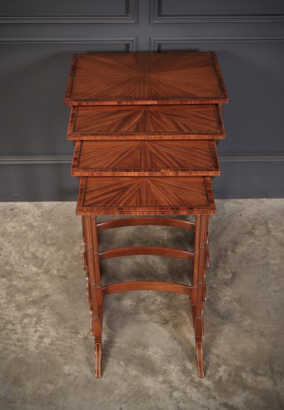 Superb Regency Satinwood Nest of Four Tables, Circa 1810 - Image 8