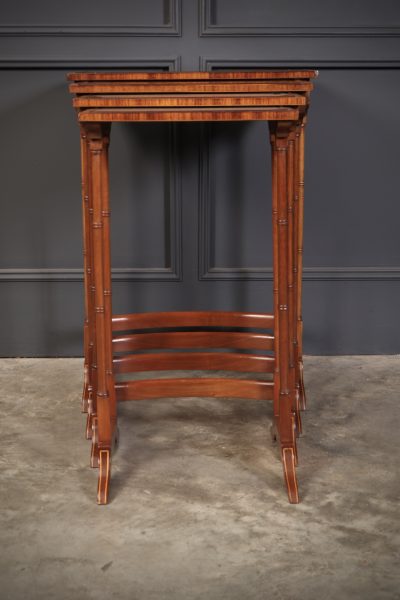 Superb Regency Satinwood Nest of Four Tables, Circa 1810 - Image 9