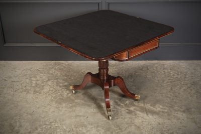 Regency Rosewood Brass Inlaid Card Table - Image 16
